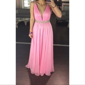 Pink prom dress